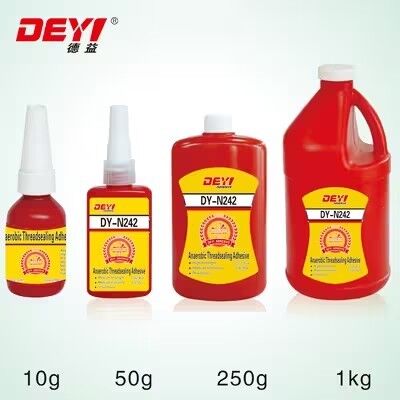Vida ve Somun Kilitleme için N242 Mavi Orta Mukavemetli Vida Sabitleyici Yapıştırıcı Hızlı Kürleme