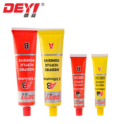 Hızlı iyileştirme modifikasyonlu akrilik AB yapıştırıcı 3-5 dakika Hızlı iyileştirme inşaat yapıştırıcı