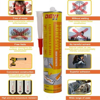 Mutfak ve Banyo Metal Yapıştırıcı SBS Ev Tırnak Serbest Yapıştırıcı Güçlü Bağlama için