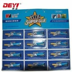 12pcs 3g 502 Süper yapıştırıcı Endüstriyel Güçlü Yapıştırıcı Çeşitli Yüzeyler İçin