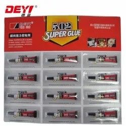 12pcs 3g 502 Süper yapıştırıcı Endüstriyel Güçlü Yapıştırıcı Çeşitli Yüzeyler İçin