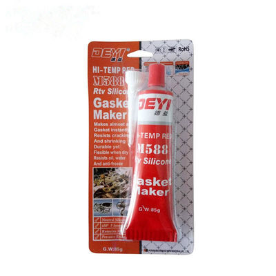 ISO9001 Sertifikalı Kırmızı Asit RTV Silikon Gezgin Üreticisi 85g Sızdırma Uygulamaları İçin