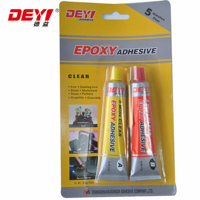 Ana hammadde Epoxy 5 Dakikalık Şeffaf Epoxy reçine yapıştırıcı ahşap işleme için