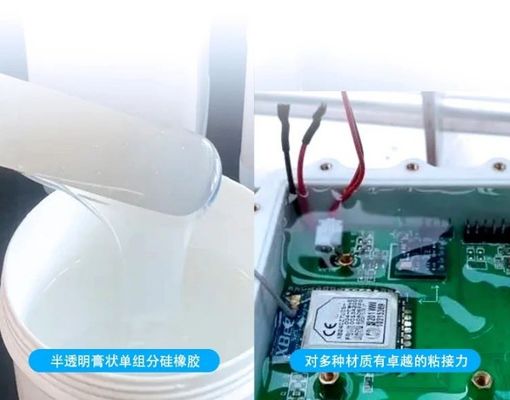 Şeffaf LED lensler ve aydınlatma armatürleri için silikon bazlı M705 su geçirmez mühürleyici