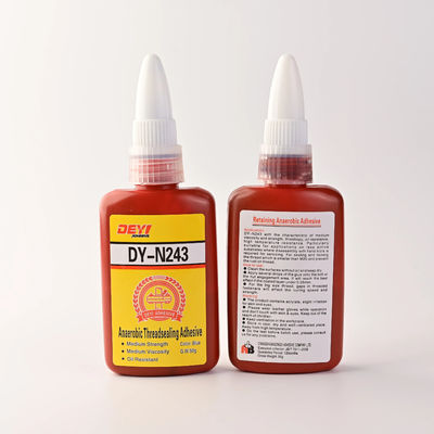 Antikorozyon Mavi N243 vida threadlocker yapışkan iplik tutucu Orta dayanıklılık kilitli sıkı metal iplik