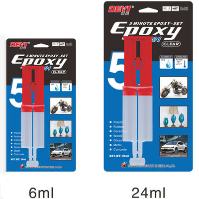 Two Component Epoxy Adhesive with 1:1 Mixing Ratio High Shear Strength and Water Resistant for Metals and Plastics