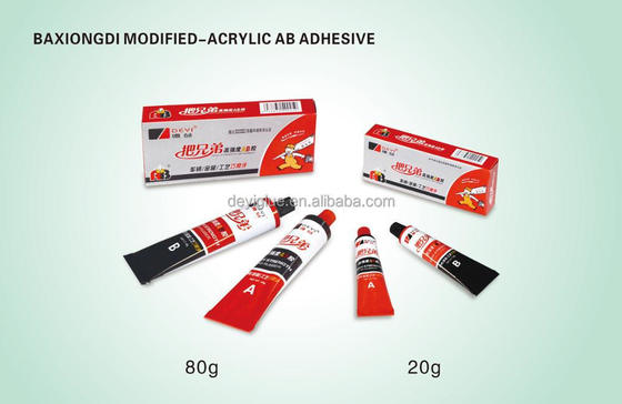 DEYI Classic Modified Acrylic AB, 5 dakikalık başlangıç sertleştirme ile metal ve plastik bağlama yapıştırıcısı