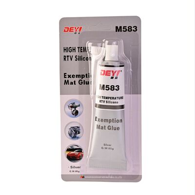 Küçük Tüp Paketleme Gri Silikon Sızdırıcı Yapıştırıcı 320 ° C sıcaklığa dirençli ve asetoxi nötr formülü olan RTV Gasketi Üreticisi