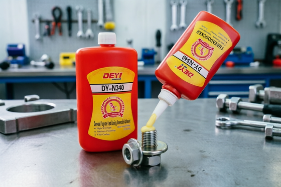 Threadlocker Yapıştırıcı Anaerobik Yapıştırıcı Yumuşak Sarı, montajlarda güvenli ve sızıntıya karşı iplik kilitlemesi sağlamak için tasarlanmıştır