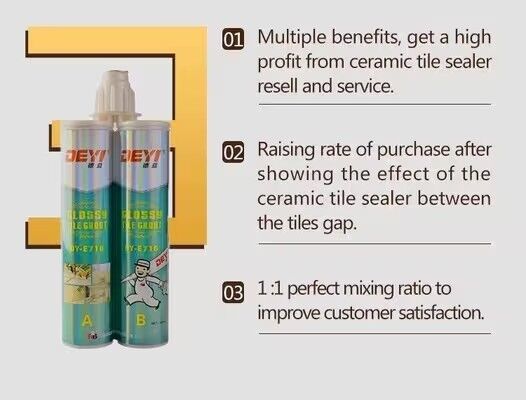 DEYI DY-E716 Yüksek Güçlü Epoksi Kelepçeli Çamurla Dayanıklı 2 Bileşenli Ve Temizlenmesi Kolay Zeminler ve Duvarlar için Formula