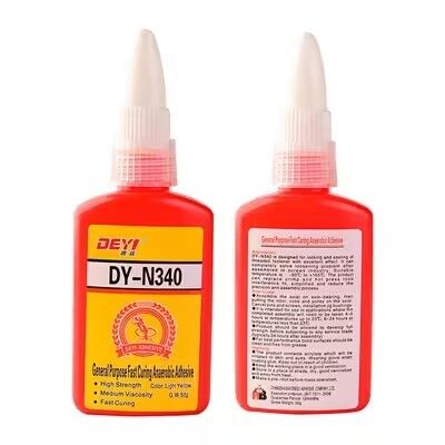 DEYI DY-N340 Hızlı kuruyan iplik kilitleme yapışkanı - Metal armatürler ve fişler için orta viskozluklu mühürleyici yapıştırıcı yapıştırıcı