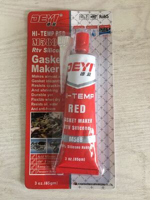 DEYI M583 Ağır Hizmet Conta Üreticisi - Oto ve Endüstriyel Motorlar için Yüksek Sıcaklık Gümüş RTV Silikon Mastik