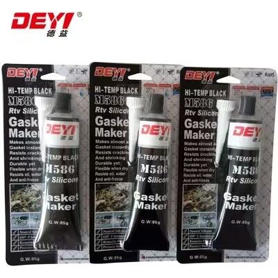 Siyah RTV Silikon Sızdırıcı Yapıştırıcı Yüksek Sıcaklık Endüstriyel Aletler İçin