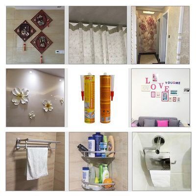 SBS Tırnak Serbest Yapışkan Yüksek Güçlü Metal Yapışkan Mutfak ve Banyo İçin İnşaat Sızdırıcı