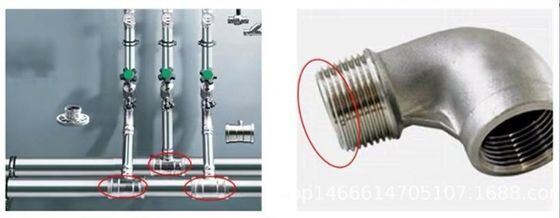 PTFE iplik mühürleme bantı Metal boru için yüksek sıcaklıklı su geçirmez mühürleyici