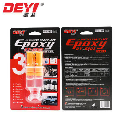 30 dakikalık Hızlı Düzeltme Açık Enjekte edilebilir Epoxy AB Yapıştırıcı Yüksek Güçlü Su geçirmez reçine yapıştırıcı LED lambaları onarmak için